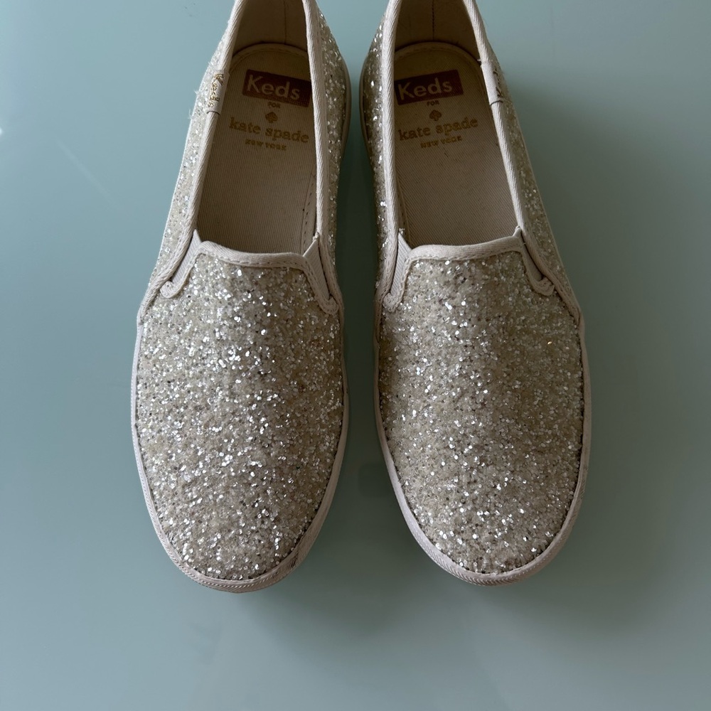 Keds x Kate Spade Glitter Slip-On Sneakers